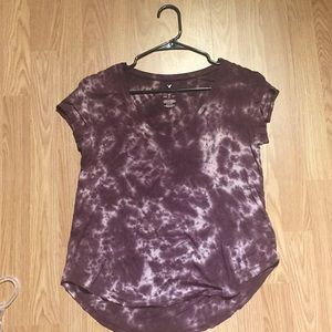 A women’s small tie dye short sleeve tee